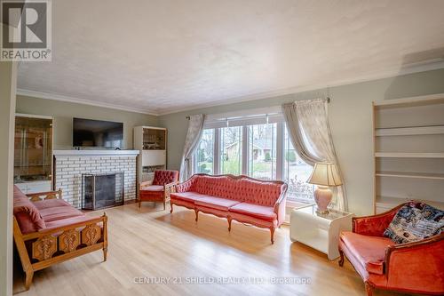 1404 Boyd Street, Cornwall, ON - Indoor Photo Showing Living Room With Fireplace