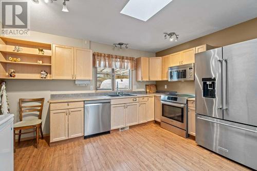 106 Crescent Drive, Enderby, BC - Indoor Photo Showing Kitchen With Double Sink