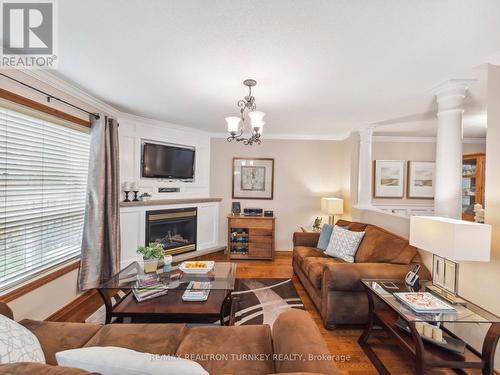 1190 Andrade Lane, Innisfil, ON - Indoor Photo Showing Living Room With Fireplace