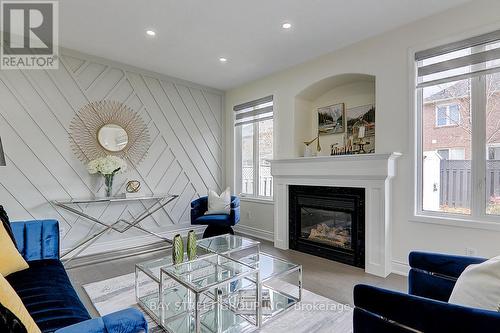 409 John Deisman Boulevard, Vaughan, ON - Indoor Photo Showing Living Room With Fireplace