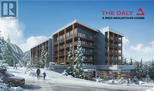 AI generated photos.  Property may exactly as shown. - 4240 Red Mountain Road Unit# 215, Rossland, BC - Outdoor