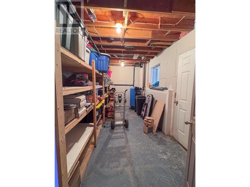 Downstairs storage with separate access - 552 Wellspring Road, Creston, BC - Indoor Photo Showing Basement