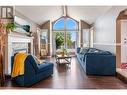 2404 Wiltse Drive, Penticton, BC  - Indoor Photo Showing Living Room With Fireplace 