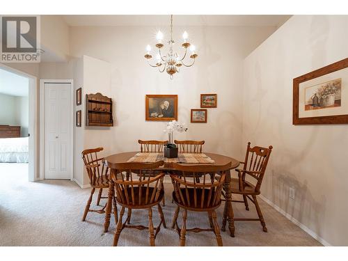 5888 Okanagan Landing Road Unit# 18, Vernon, BC - Indoor Photo Showing Dining Room