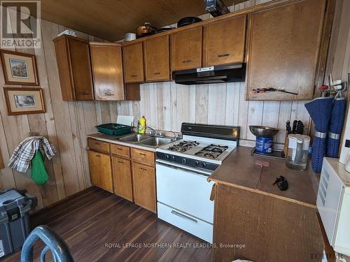 Lot 18 Mattagami Lake, Sudbury Remote Area, ON - Indoor Photo Showing Kitchen With Double Sink