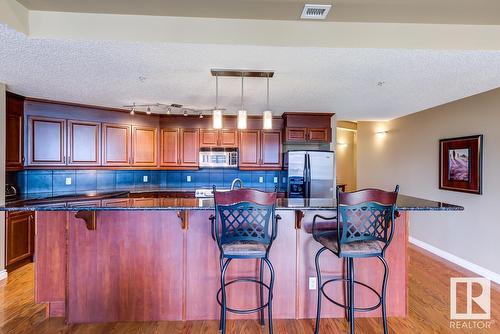 #1701 9020 Jasper Av Nw, Edmonton, AB - Indoor Photo Showing Kitchen