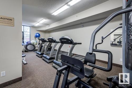 #1701 9020 Jasper Av Nw, Edmonton, AB - Indoor Photo Showing Gym Room