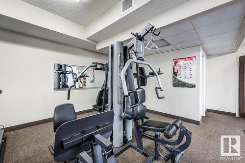 #1701 9020 Jasper Av Nw, Edmonton, AB - Indoor Photo Showing Gym Room