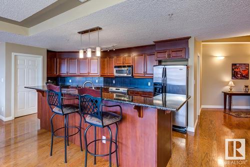 #1701 9020 Jasper Av Nw, Edmonton, AB - Indoor Photo Showing Kitchen