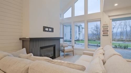 3040 Landry Crescent, Summerland, BC - Indoor Photo Showing Living Room With Fireplace