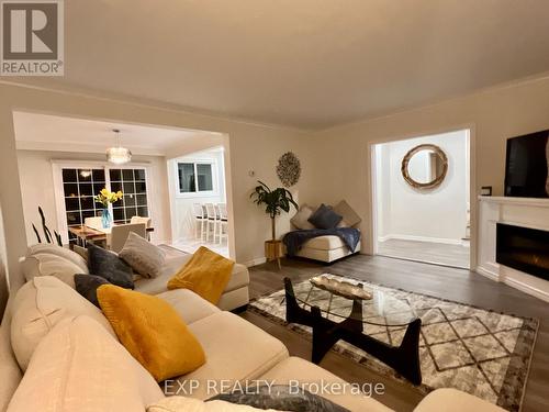 44 Athenia Court, Toronto, ON - Indoor Photo Showing Living Room With Fireplace