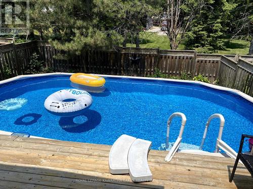 8 Fallingbrook Crescent, Kawartha Lakes (Lindsay), ON - Outdoor With Above Ground Pool With Backyard