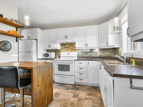 Cuisine - 202-869 Rue Albert-Beaulieu, Joliette, QC - Indoor Photo Showing Kitchen With Double Sink