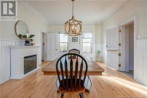 21 Canon Street, Saint John, NB - Indoor Photo Showing Dining Room With Fireplace