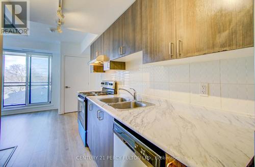 501 - 1 Falaise Road, Toronto, ON - Indoor Photo Showing Kitchen With Double Sink