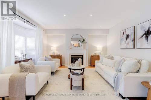 2422 Pilgrim Square, Oshawa, ON - Indoor Photo Showing Living Room With Fireplace