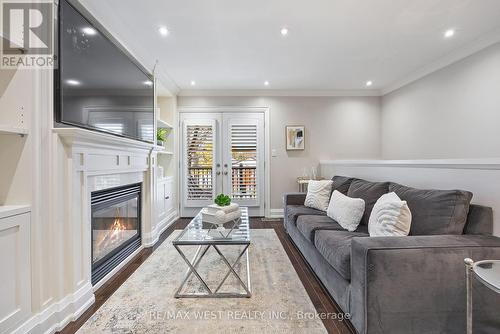 42 A Greendale Avenue, Toronto, ON - Indoor Photo Showing Living Room With Fireplace