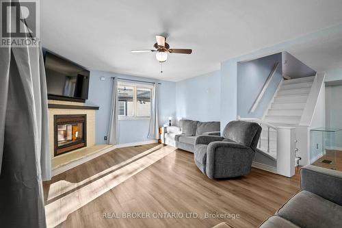 9 Bexley Street, Woodstock, ON - Indoor Photo Showing Living Room With Fireplace