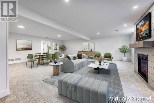 6755 Shaker Lane, Plympton-Wyoming, ON - Indoor Photo Showing Living Room With Fireplace