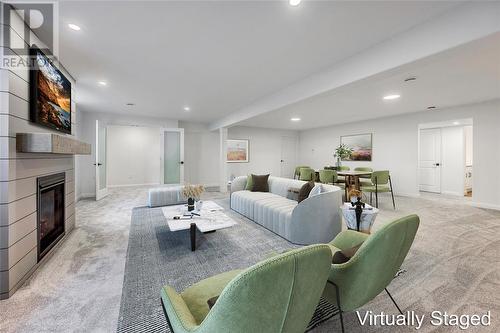 6755 Shaker Lane, Plympton-Wyoming, ON - Indoor Photo Showing Living Room With Fireplace