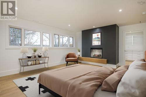 1025 Belmont On The Arm, Halifax, NS - Indoor Photo Showing Bedroom With Fireplace