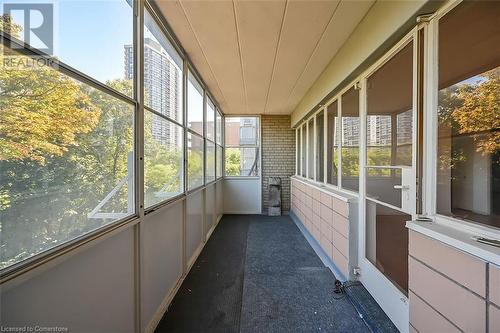 Enclosed balcony - 107 St. Joseph'S Drive Unit# 304, Hamilton, ON -  With Exterior