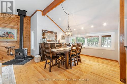 12664 Mill Road, King, ON - Indoor Photo Showing Dining Room With Fireplace