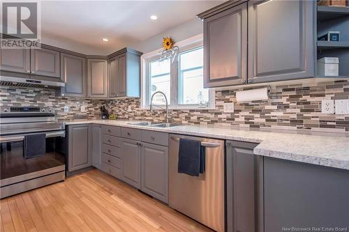 588 Guthrie Road, Bloomfield, NB - Indoor Photo Showing Kitchen With Double Sink With Upgraded Kitchen