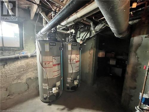 Utilities with gas water heater - 744-746 Queen Street S, Kitchener, ON - Indoor Photo Showing Basement