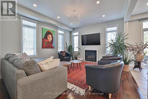 2493 Earl Grey Avenue, Pickering, ON - Indoor Photo Showing Living Room With Fireplace