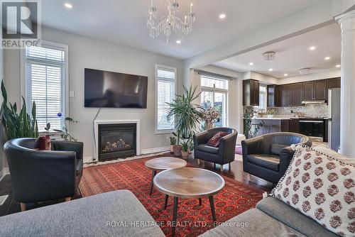 2493 Earl Grey Avenue, Pickering, ON - Indoor Photo Showing Living Room With Fireplace