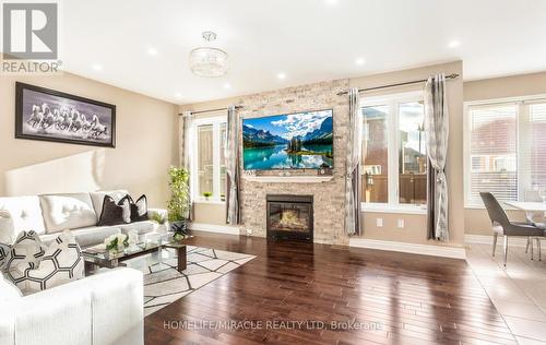 35 Killick Road, Brampton, ON - Indoor Photo Showing Living Room With Fireplace