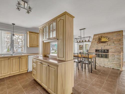 Kitchen - 621 Rue Hector-Fabre, Lévis (Desjardins), QC - Indoor Photo Showing Other Room With Fireplace