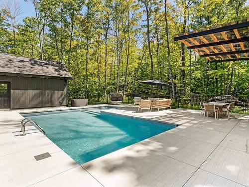 Pool - 27 Rue De L'Orée-Des-Bois, Saint-Denis-De-Brompton, QC - Outdoor With In Ground Pool With Backyard