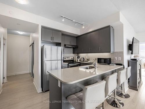 607-15 Zorra St, Toronto, ON - Indoor Photo Showing Kitchen With Stainless Steel Kitchen