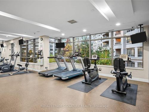 1518-3880 Duke Of York Blvd, Mississauga, ON - Indoor Photo Showing Gym Room