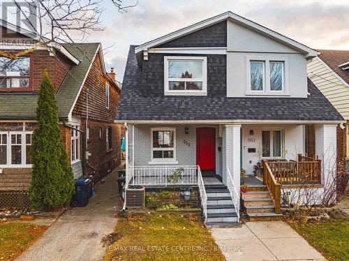 555 Milverton Boulevard, Toronto, ON - Outdoor With Deck Patio Veranda With Facade