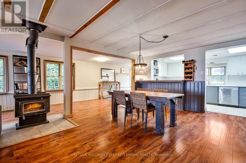 168 Morrison Avenue, Brock, ON - Indoor Photo Showing Dining Room With Fireplace