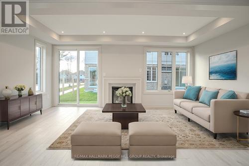 1 Amsterdam Drive, Barrie, ON - Indoor Photo Showing Living Room With Fireplace