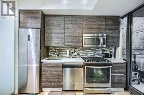 1301 - 111 Bathurst Street, Toronto, ON - Indoor Photo Showing Kitchen With Stainless Steel Kitchen With Upgraded Kitchen