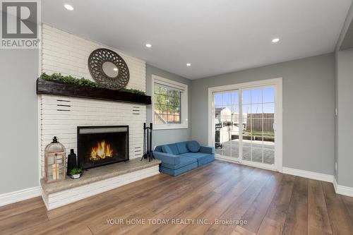 20 Faludon Drive, Halton Hills, ON - Indoor Photo Showing Living Room With Fireplace