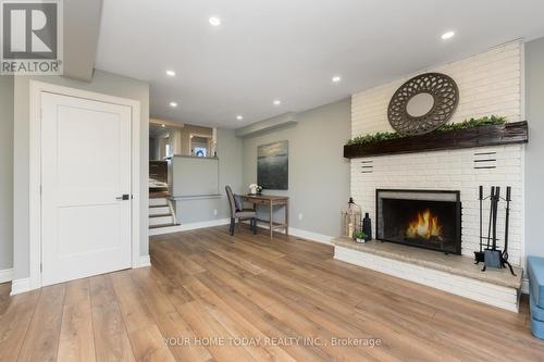 20 Faludon Drive, Halton Hills, ON - Indoor Photo Showing Living Room With Fireplace