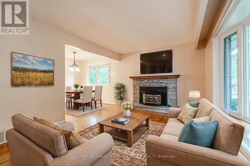 3 Pratt Road, Barrie, ON - Indoor Photo Showing Living Room With Fireplace