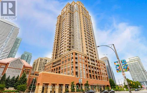 2111 - 4090 Living Arts Drive, Mississauga, ON - Outdoor With Balcony With Facade