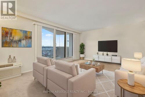 1805 - 1025 Richmond Road, Ottawa, ON - Indoor Photo Showing Living Room