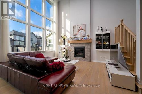 159 Boulonnais Grove, Ottawa, ON - Indoor Photo Showing Living Room With Fireplace