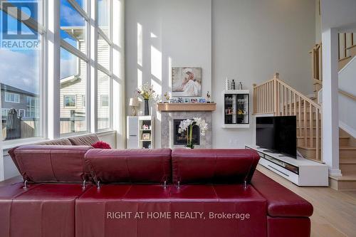 159 Boulonnais Grove, Ottawa, ON - Indoor Photo Showing Living Room With Fireplace