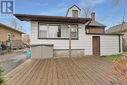 Rear deck and separate entrance to basement - 