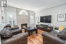 18 North Ridge Crescent, Halton Hills, ON  - Indoor Photo Showing Living Room With Fireplace 