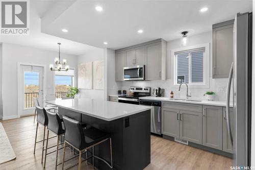 539 Myles Heidt Manor, Saskatoon, SK - Indoor Photo Showing Kitchen With Stainless Steel Kitchen With Upgraded Kitchen